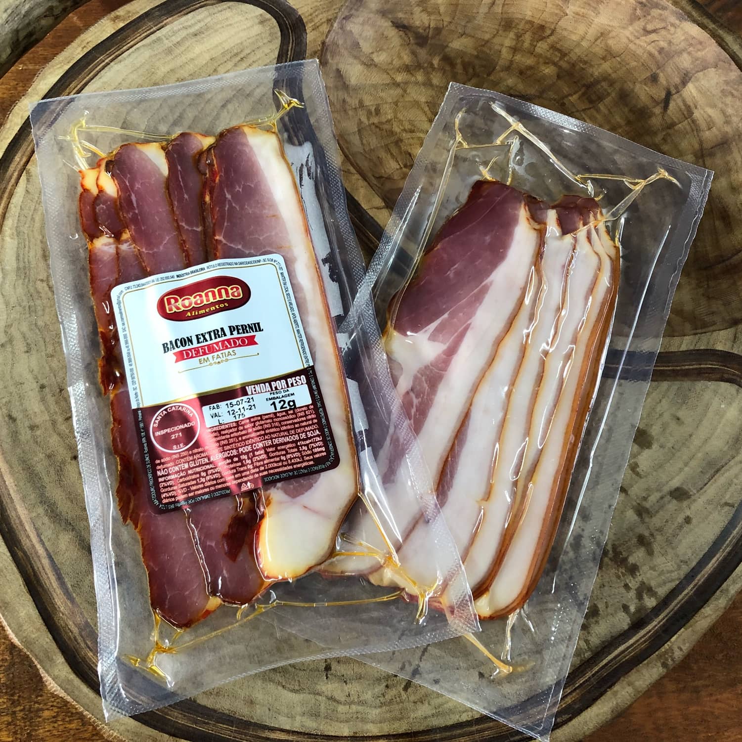 Bacon fatiado Roanna